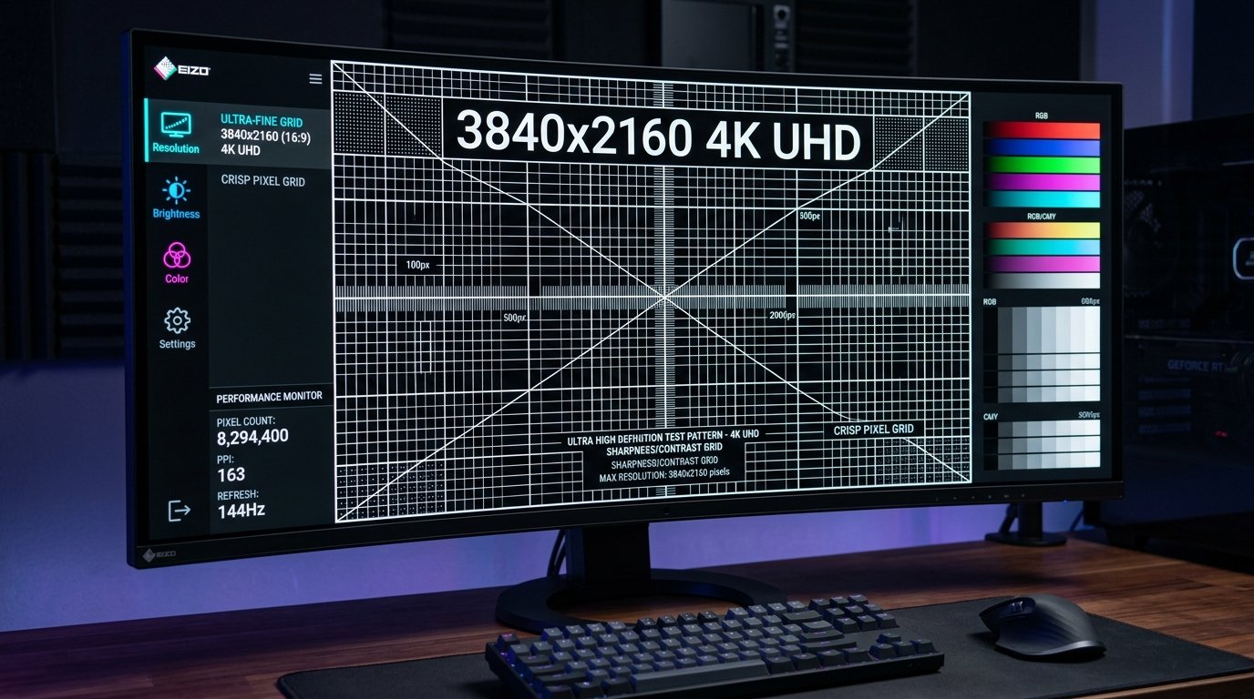 Screen resolution specs card
